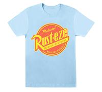 Disney Womens/Ladies Cars Rust-Eze Logo Cotton Boyfriend T-Shirt - Baby Blue - Baby Blue - S