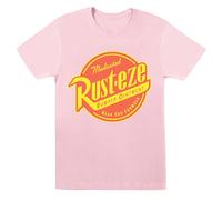 Disney Womens/Ladies Cars Rust-Eze Logo Cotton Boyfriend T-Shirt - Baby Pink - Baby Pink - L