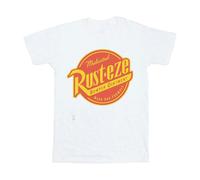 Disney Womens/Ladies Cars Rust-Eze Logo Cotton Boyfriend T-Shirt - White - White - XL