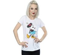 (XS, White) Disney Womens/Ladies Classic Minnie Mouse Cotton T-Shirt