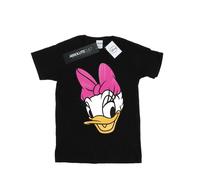 (XXL, Black) Disney Womens/Ladies Daisy Duck Head Painted Cotton Boyfriend T-Shirt