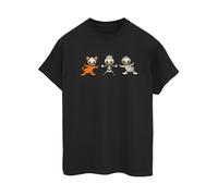 (5XL, Black) Disney Womens/Ladies Duck Tales Halloween Costumes Cotton Boyfriend T-Shirt