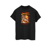Disney Womens/Ladies Duck Tales The Movie Cotton Boyfriend T-Shirt - Black - Black - L