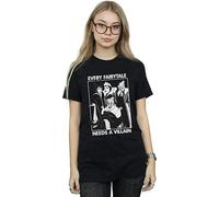 Disney Womens/Ladies Every Fairy Tale Needs A Villain Cotton Boyfriend T-Shirt - Black - Black - XXL