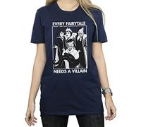Disney Womens/Ladies Every Fairy Tale Needs A Villain Cotton Boyfriend T-Shirt - Navy Blue - Navy Blue - XXL