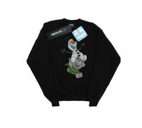Disney Womens/Ladies Frozen Olaf And Troll Sweatshirt - Black - Black - S