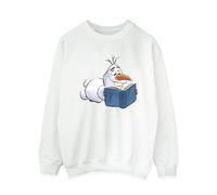 Disney Womens/Ladies Frozen Olaf Reading Sweatshirt BI18963