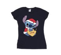 Disney Womens/Ladies Lilo And Stitch Christmas Love Biscuit Cotton BI25632