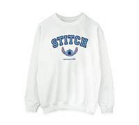 (XXL, White) Disney Womens/Ladies Lilo And Stitch Collegial Sweatshirt