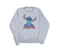 Disney Womens/Ladies Lilo And Stitch Stitch Cutie Pie Sweatshirt - Sports Grey - Sports Grey - XXL