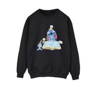Disney Womens/Ladies Lilo & Stitch Reading A Book Sweatshirt (Black) - Size Medium
