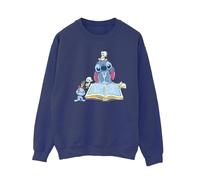 Disney Womens/Ladies Lilo & Stitch Reading A Book Sweatshirt (Navy Blue) - Size X-Large