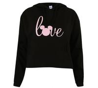 Disney Womens/Ladies Love Mickey Crop Hoodie