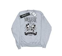 Disney Womens/Ladies Mickey And Minnie Mouse Great Pair Sweatshirt (Heather Grey) - Size X-Large