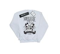 Disney Womens/Ladies Mickey And Minnie Mouse Great Pair Sweatshirt (White) - Size Large