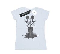 Disney Womens/Ladies Mickey Mouse Dracula Cotton T-Shirt BI32733