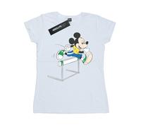 Disney Womens/Ladies Mickey Mouse Hurdles Cotton T-Shirt BI31283