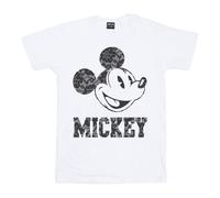Disney Womens/Ladies Mickey Mouse Laces Cotton Boyfriend T-Shirt BI36090