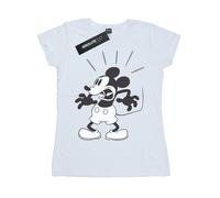 Disney Womens/Ladies Mickey Mouse Scared Cotton T-Shirt BI31336