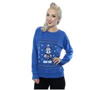 Disney Womens/Ladies Mickey Mouse Scarf Christmas Sweatshirt BI8417