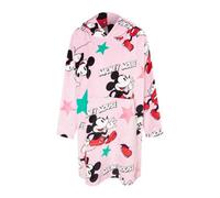 Disney Womens/ladies Mickey Mouse Soft Sherpa Lined Oversized Blanket Hoodie Pink (S)