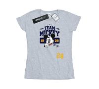 Disney Womens/Ladies Mickey Mouse Team Mickey Cotton T-Shirt BI31552