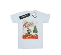 Disney Womens/Ladies Mickey Mouse Vintage Christmas Cotton Boyfriend BI36350