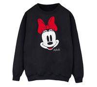 Minnie Mouse Face Sweatshirt Disney Black L