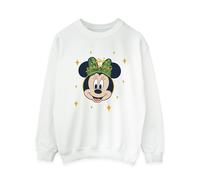 (5XL, White) Disney Womens/Ladies Minnie Mouse Happy Christmas Sweatshirt