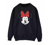 Minnie Mouse Head Sweatshirt Disney Black XXL
