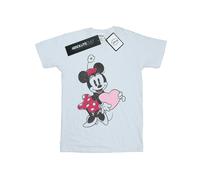 (XL, White) Disney Womens/Ladies Minnie Mouse Love Heart Cotton Boyfriend T-Shirt