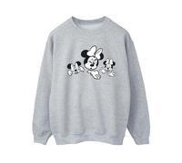 Disney Womens/Ladies Minnie Mouse Three Faces Sweatshirt BI28562
