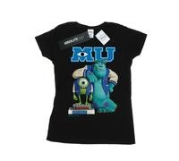 Disney Womens/Ladies Monsters University Poster Cotton T-Shirt - Black - Black - M