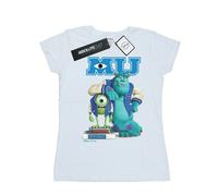 Disney Womens/Ladies Monsters University Poster Cotton T-Shirt - White - White - M