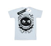 Disney Womens/Ladies Nightmare Before Christmas Jack The Pumpkin King Cotton Boyfriend T-Shirt - White - White - M