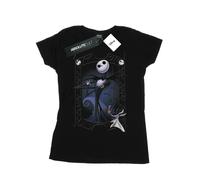 Disney Womens/Ladies Nightmare Before Christmas Pumpkin King Cotton T-Shirt - Black - Black - S