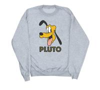 Disney Womens/Ladies Pluto Face Sweatshirt BI8869