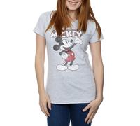 (L, Sports Grey) Disney Womens/Ladies Presents Mickey Mouse T-Shirt