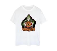 Disney Womens/Ladies Pumpkin Spice Evil Queen Cotton Boyfriend T-Shirt - White - White - M