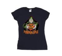 Disney Womens/Ladies Pumpkin Spice Evil Queen Villains Cotton T-Shirt - Navy Blue - Navy Blue - XL