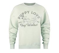 Disney Womens/Ladies Puppy Love Crew Neck Sweatshirt