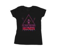 Disney Womens/Ladies The Nightmare Before Christmas Halloween King Cotton T-Shirt - Black - Black - L