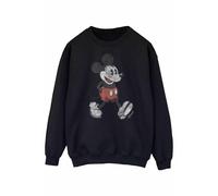 Disney Womens/Ladies Walking Mickey Mouse Sweatshirt - Black - Black - L