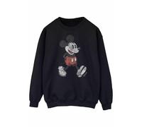 Disney Womens/Ladies Walking Mickey Mouse Sweatshirt - Black - Black - XL