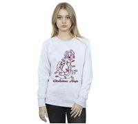 Disney Women's Lady & The Tramp Christmas Hugs Sweatshirt in Grey | Size: Large Disney Grey L