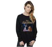 Disney Women's Lady & The Tramp Homage Sweatshirt in Black | Size: Medium Disney Black M