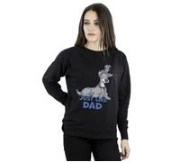 Disney Lady And The Tramp Just Like Dad Sweatshirt In Black Black