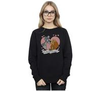 Disney Women's Lady & The Tramp Love Sweatshirt in Black | Size: Large Disney Black L