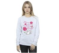 Disney Women's Lady & The Tramp Mum Hugs Sweatshirt in Grey | Size: Medium Disney Grey M
