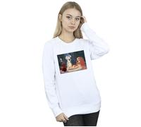Disney Women's Lady & The Tramp Spaghetti Photo Sweatshirt in White | Size: 2XL Disney White 2XL